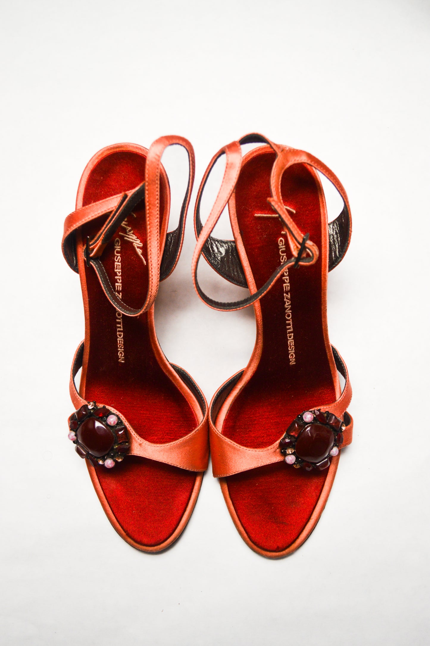 Pink Jeweled Giuseppe Zanotti Buckled Sandals