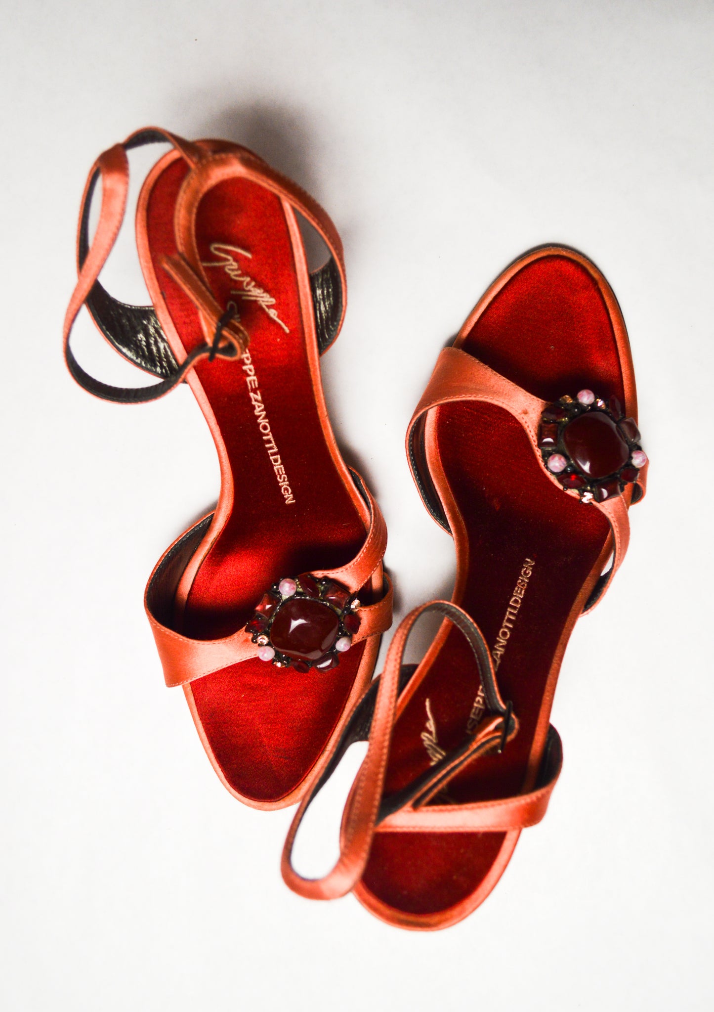 Pink Jeweled Giuseppe Zanotti Buckled Sandals