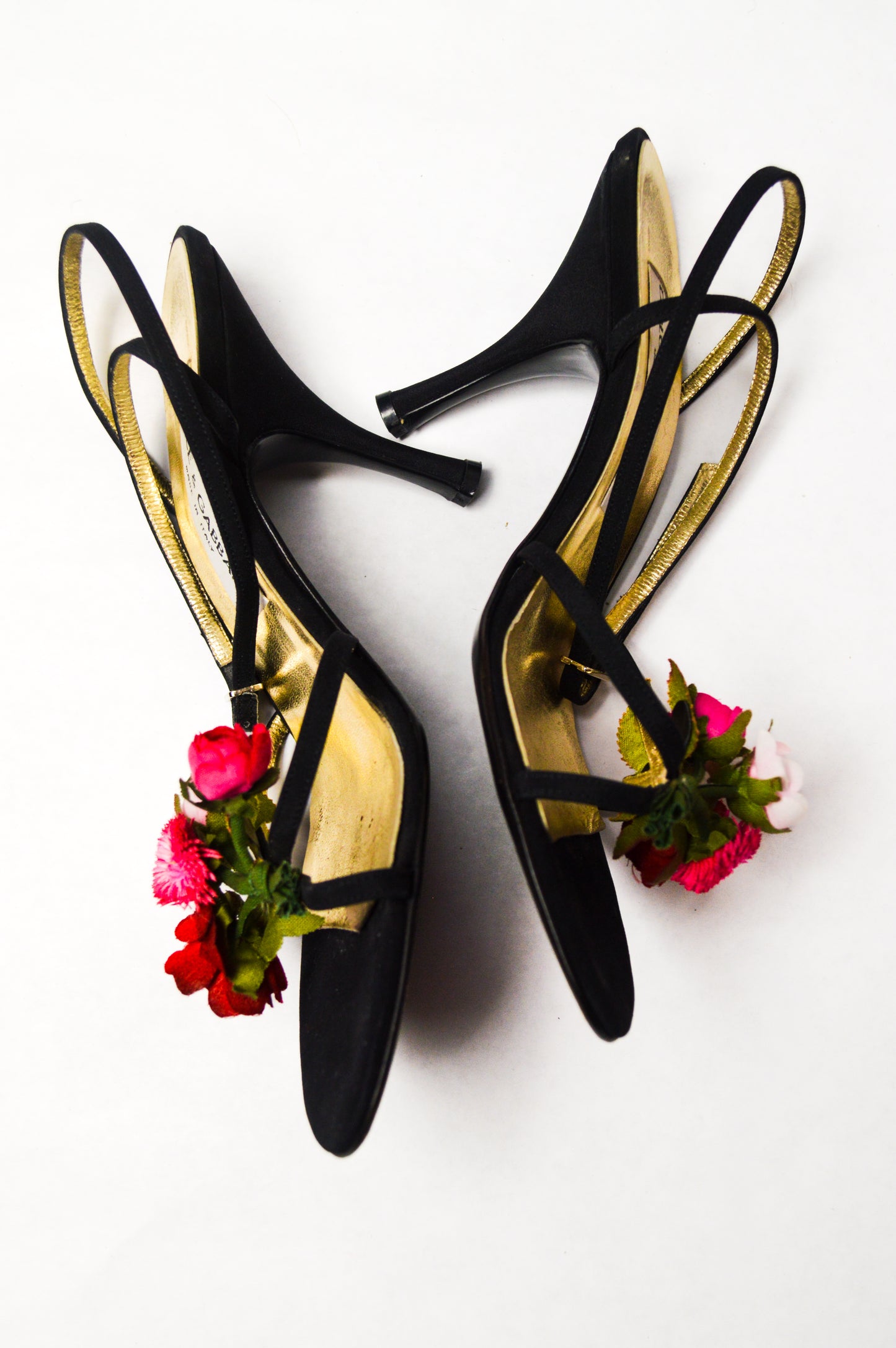 Vintage Dolce & Gabbana Kiera Flower Bouquet Heel Sandals