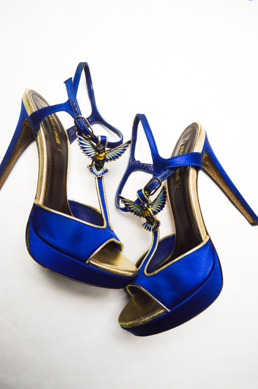 Jeweled Roberto Cavalli Humming Bird Pumps SS’ 2005