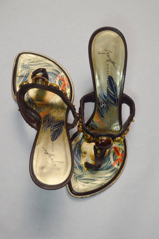 Ocean Mermaid Giuseppe Zanotti Wedge Sandals