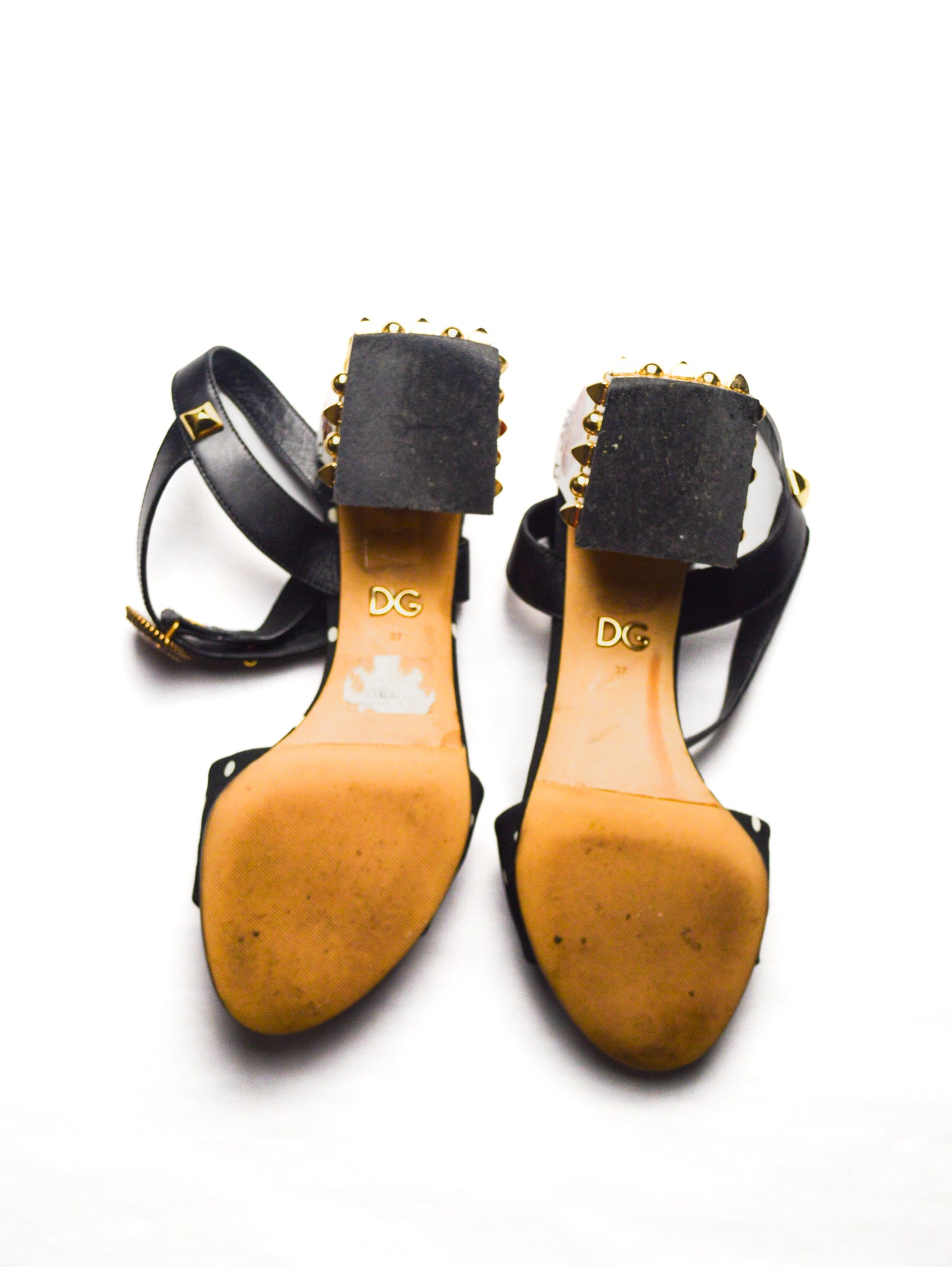 Dolce & Gabbana Heart of Hearts Polka Dot Sandals