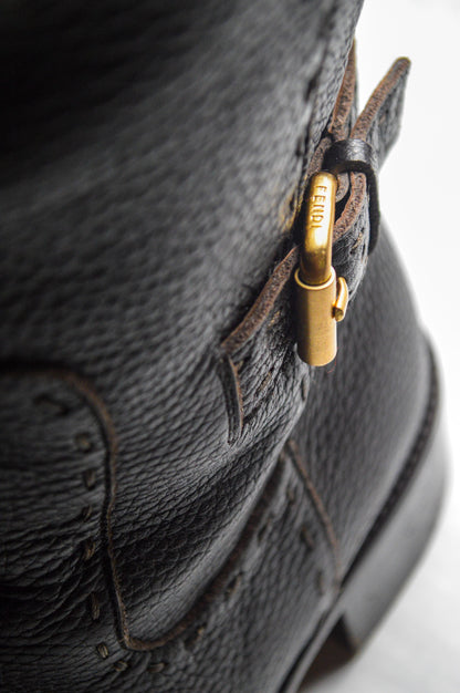 Fendi Leather Brown Boots