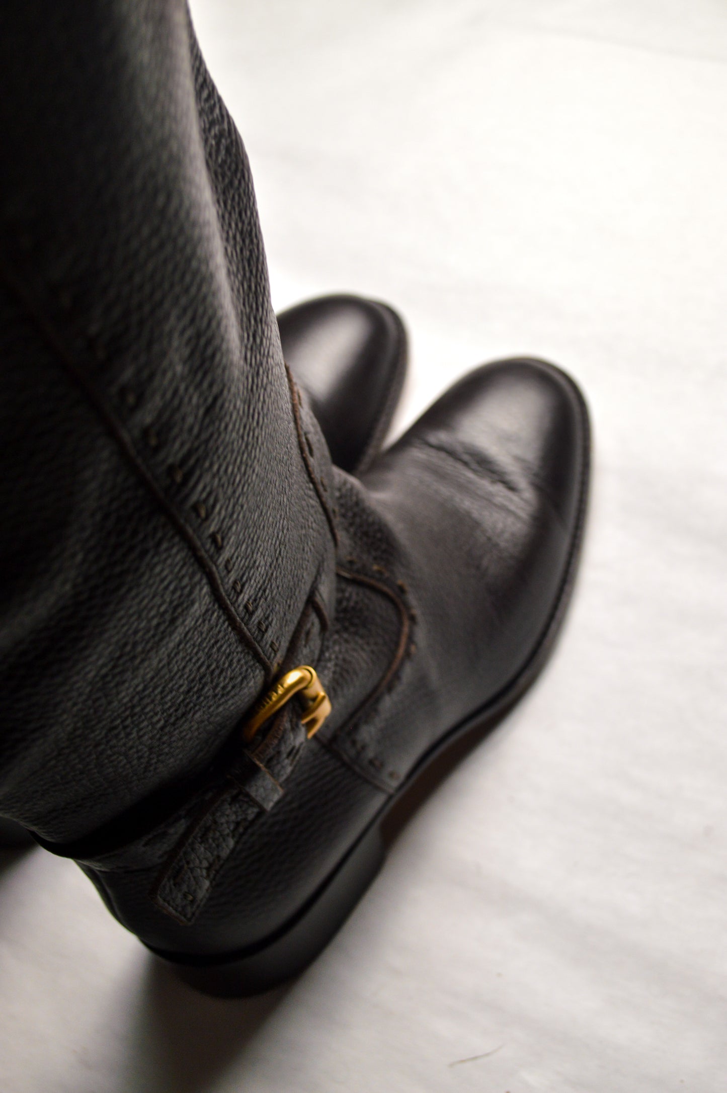 Fendi Leather Brown Boots