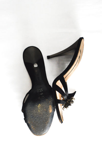 Metal Flower Embellished Giuseppe Zanotti Heels