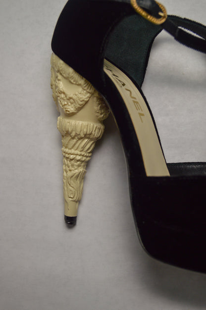Chanel 2010 Runway Corinthian Column Architectural Heel