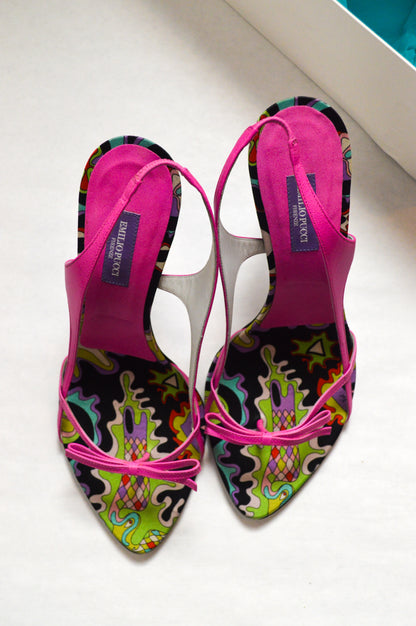 Pink Emilio Pucci Slingback Heels