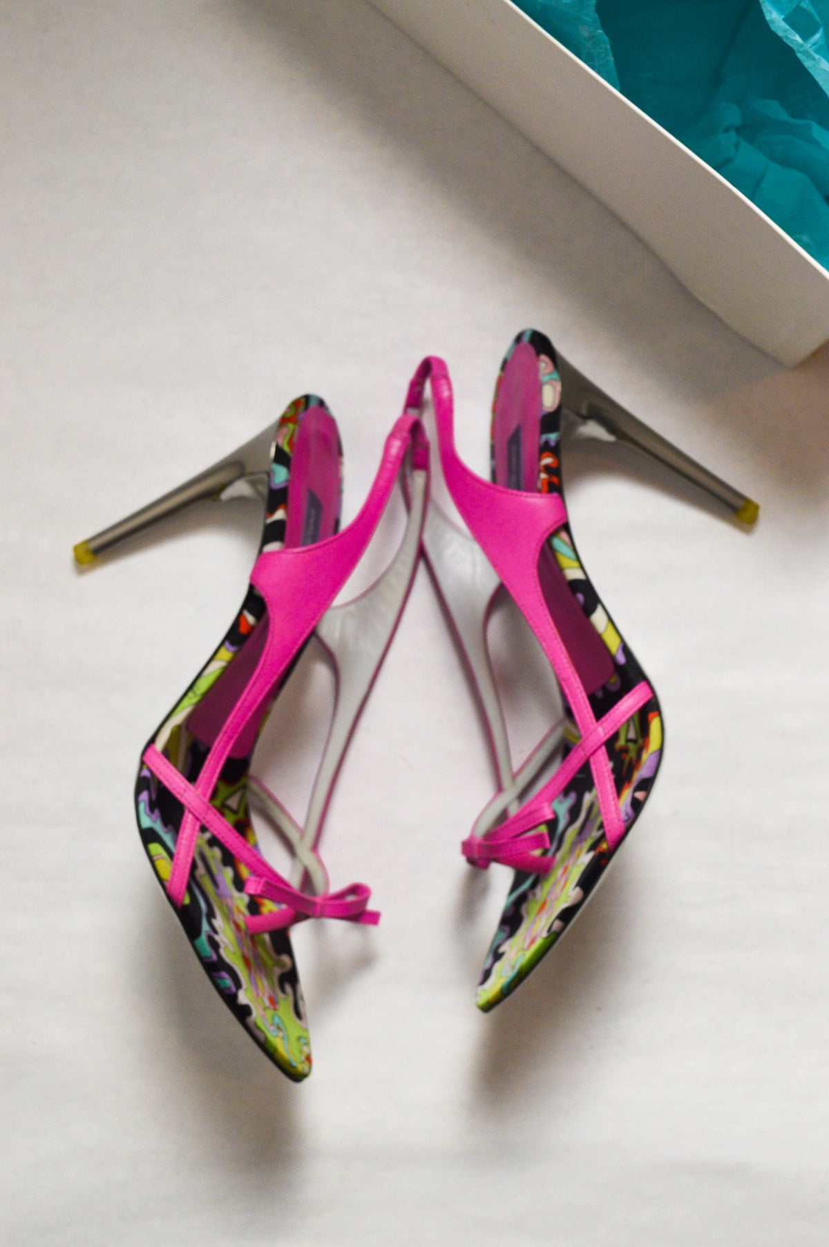 Pink Emilio Pucci Slingback Heels
