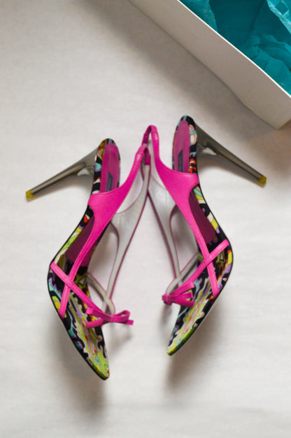 Pink Emilio Pucci Slingback Heels