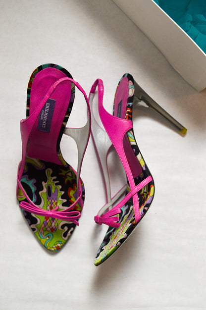 Pink Emilio Pucci Slingback Heels
