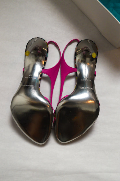 Pink Emilio Pucci Slingback Heels